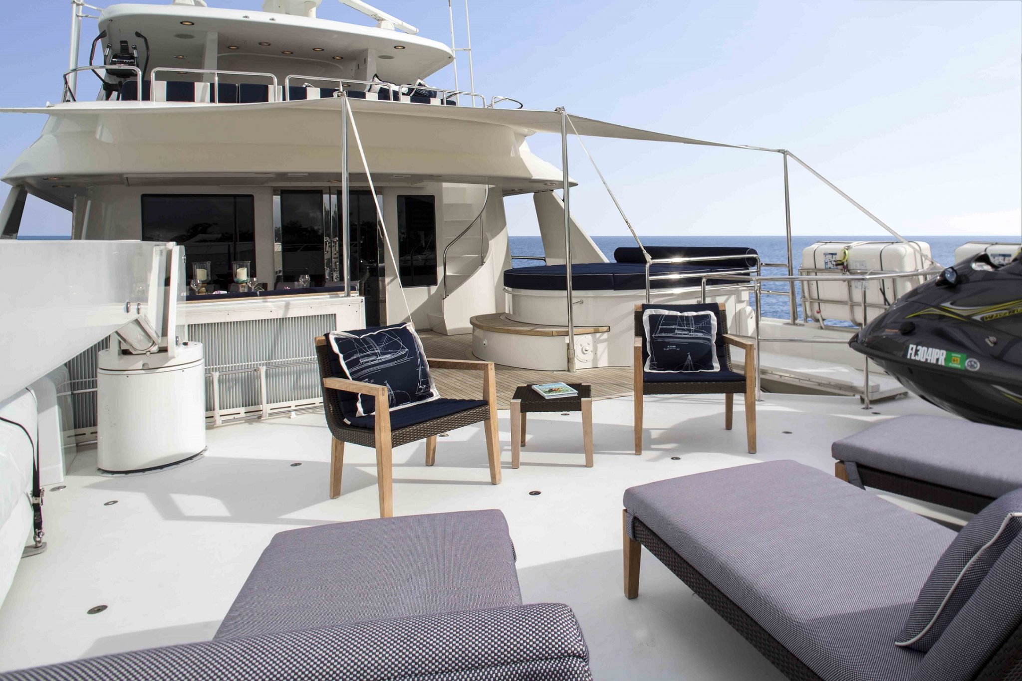 plan a yacht for charter sundeck