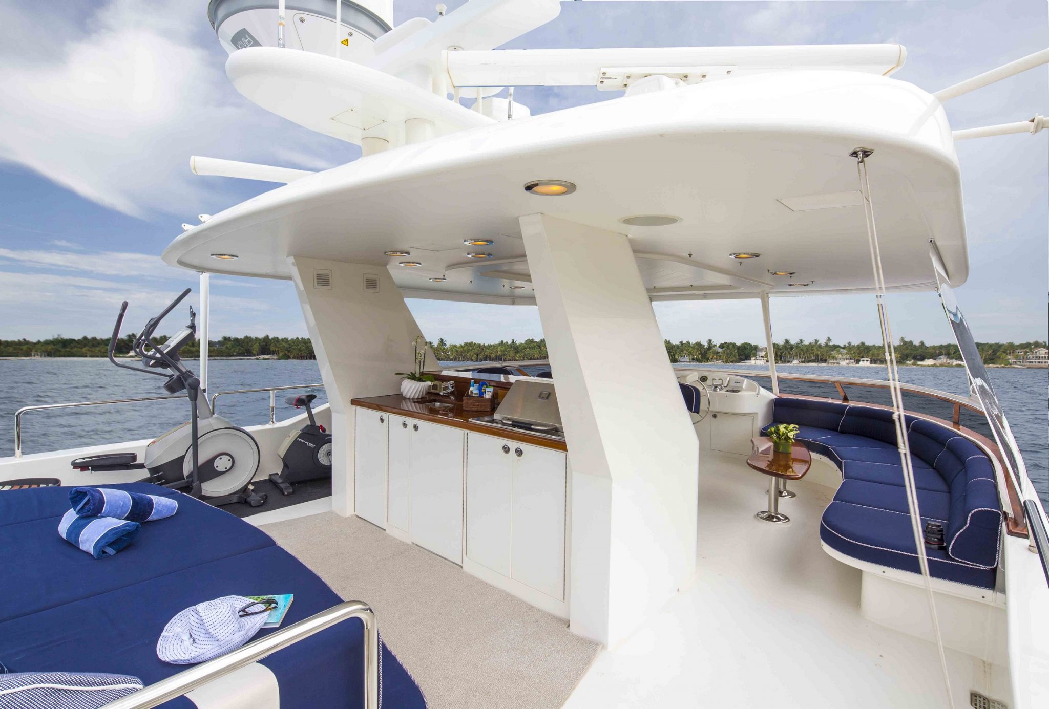 plan a yacht for charter upper deck