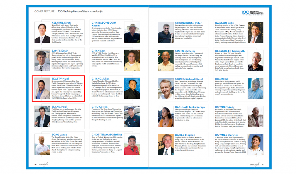 YACHTZOO NIGEL BEATTY TOP 100 ASIA YACHTING2