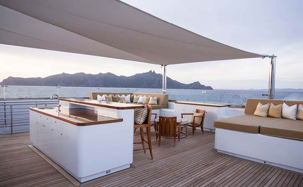 Open area on a yacht for charter yacht for charter M/Y SuRi