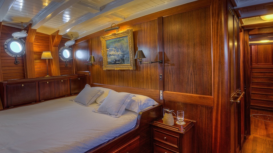 Luxury cabin on a yacht S/Y TRINAKRIA for charter