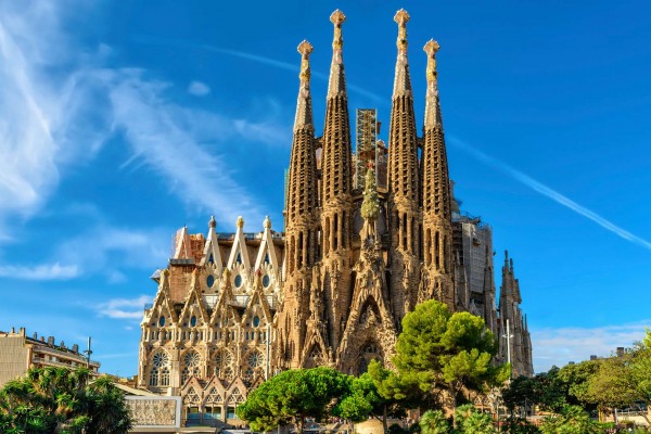 La Sagrada Familia Barcelona - luxury yacht charter Spain