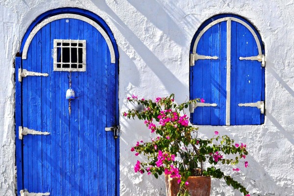 Whitewashed house on luxury yacht charter in Turkey