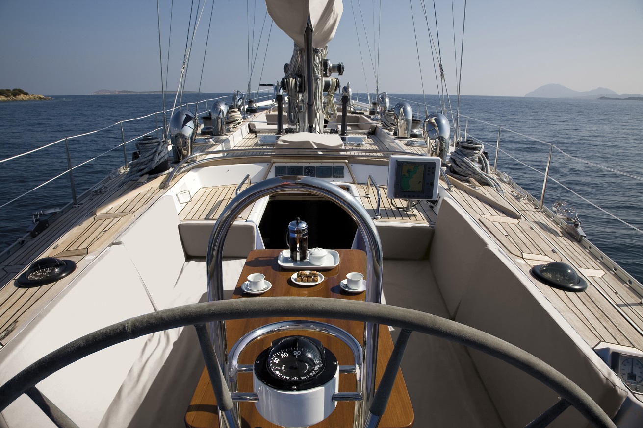 yacht for charter S/Y CYCLOS II deck area