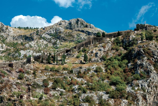 Fortres of Kotor - Saint Giovani (loc: Sv. Ivan - San Giovani) is system of bastion, fortresses and protective walls arround the Medieval town of Kotor. Once unbreakeable border nowadays it's one of the most famous excursion and active vacation spots for Tourists that visit Kotor.