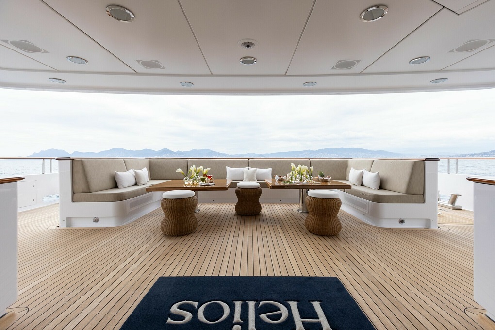 Helios m Oceanco Exterior Aft Lounge