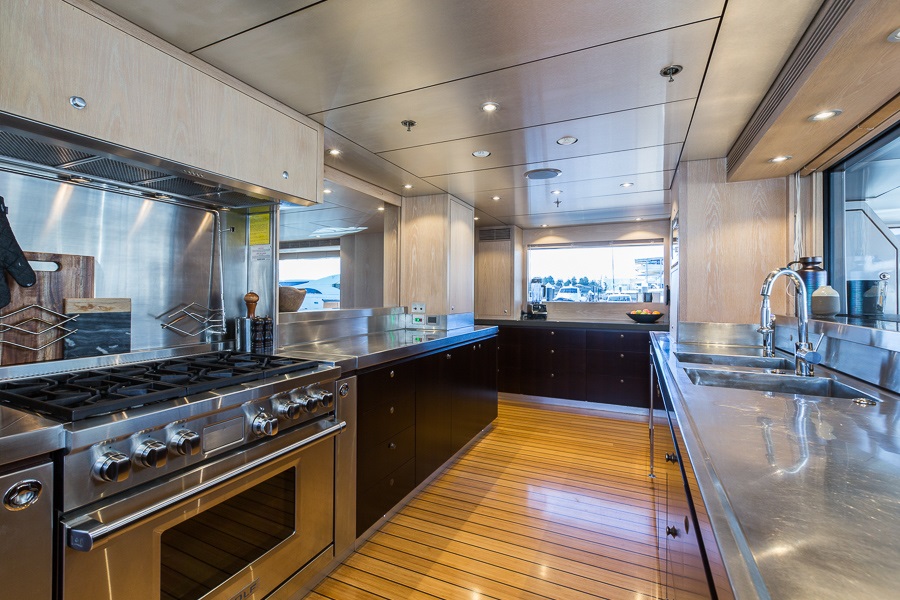 M/Y AKIKO yacht for charter kitchen