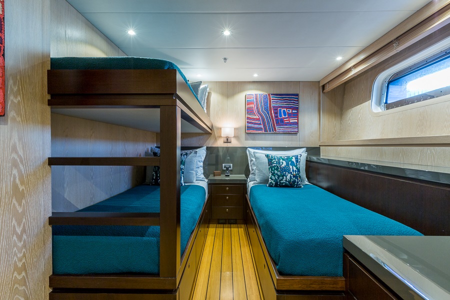 M/Y AKIKO yacht for charter twin cabin