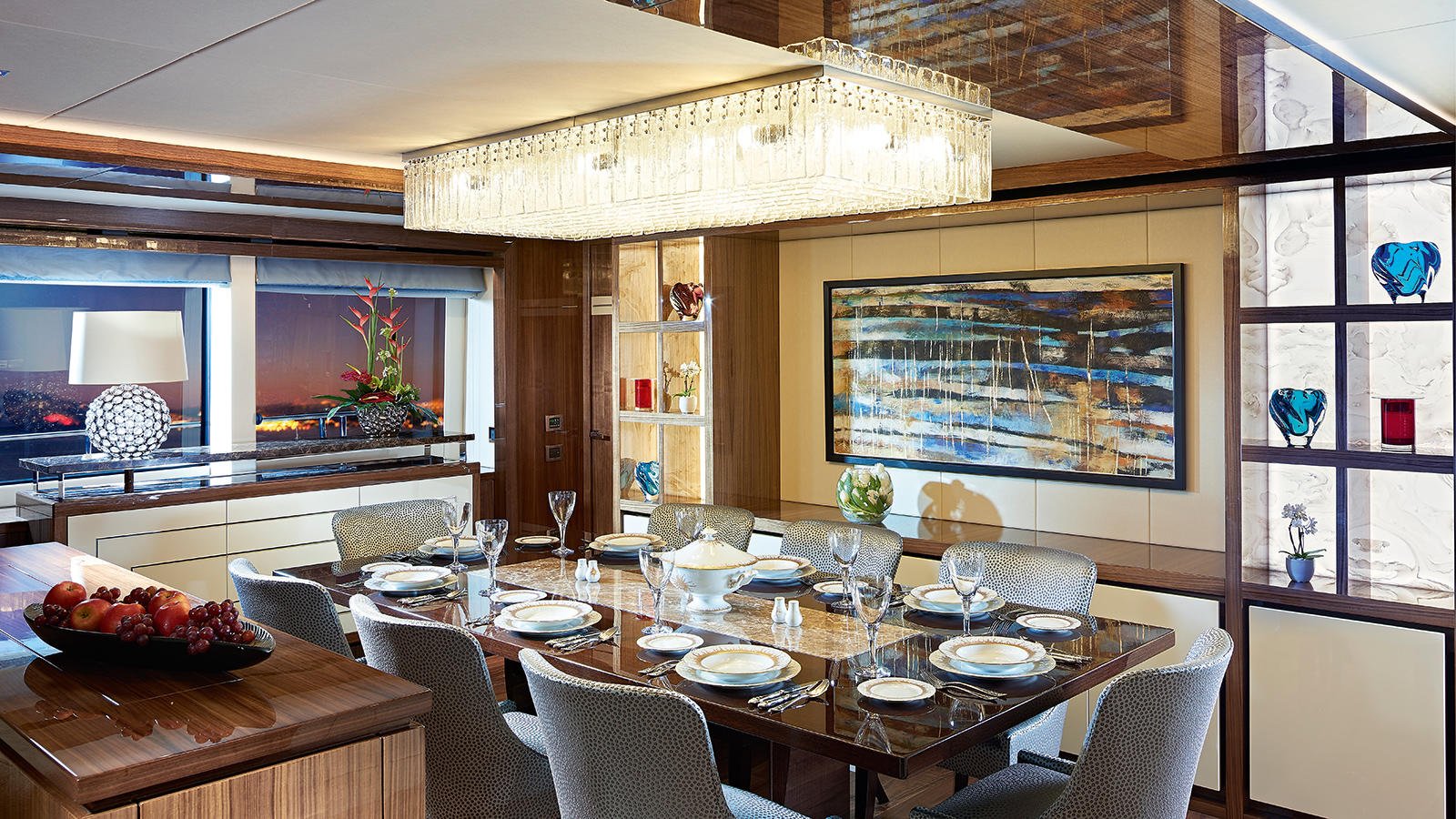 M/Y AMWAJ Yacht for Sale Dining Room