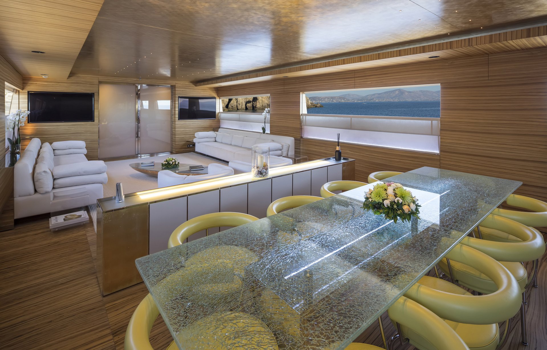 M/Y MABROUK yacht for charter dining table