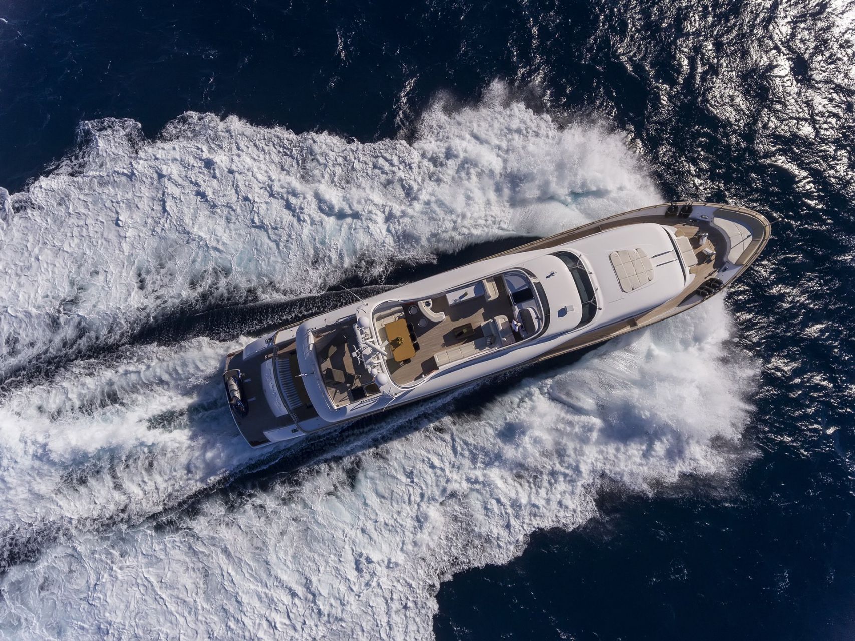 M/Y PARIS A yacht for charter birdview