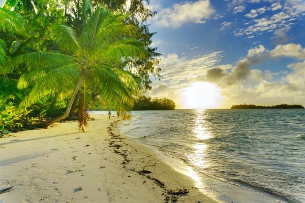 Sunset on a Palau Yacht Cruise