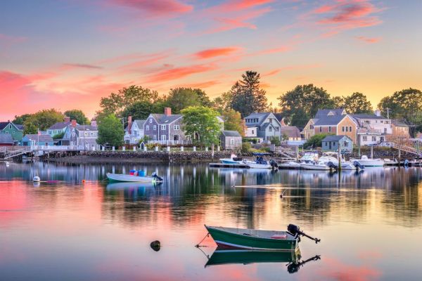 Coastal Town on Maine Yacht Charter