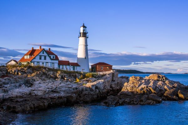 Lighthouse on New England Yacht Charter