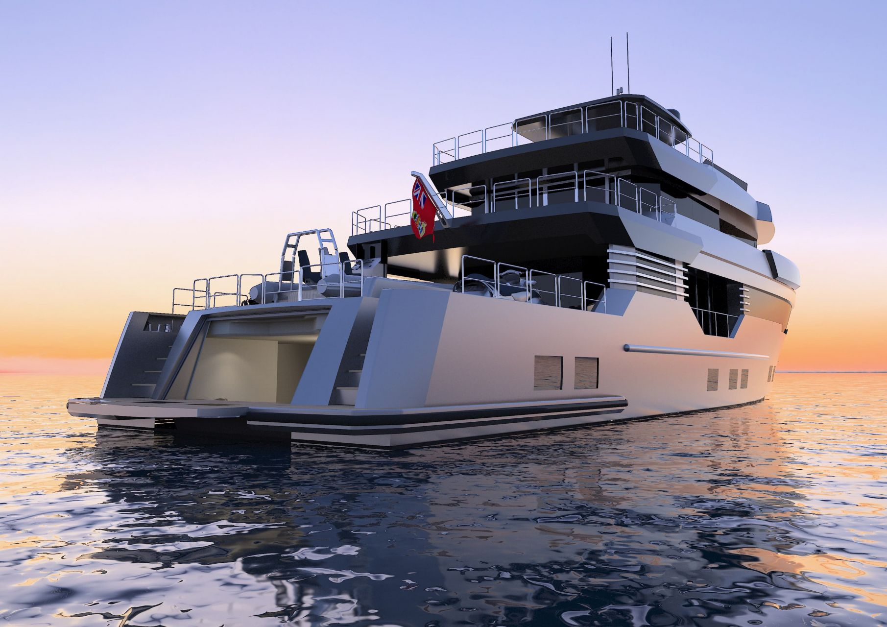 m/y pacifico 32 yacht for sale rear view