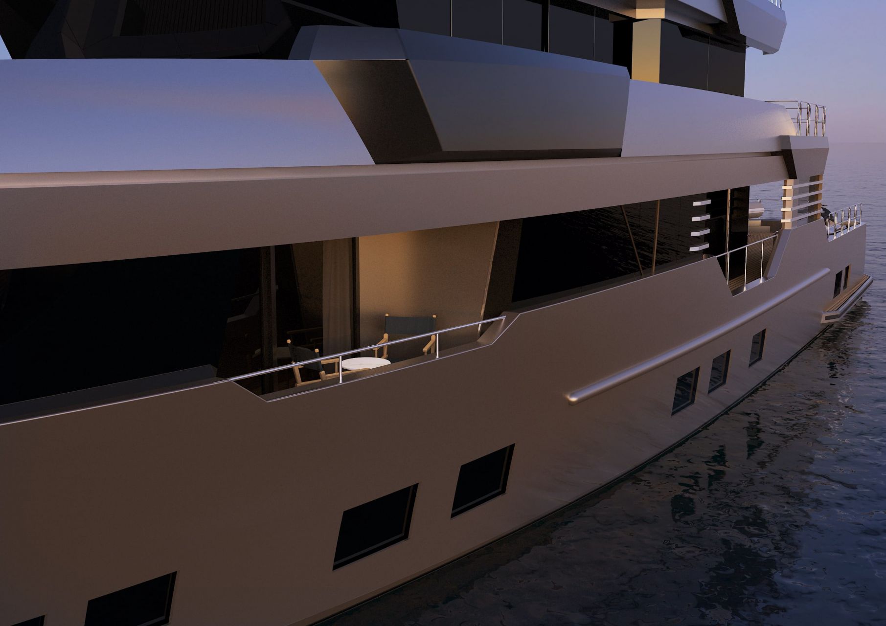 m/y pacifico 32 yacht for sale side deck lines