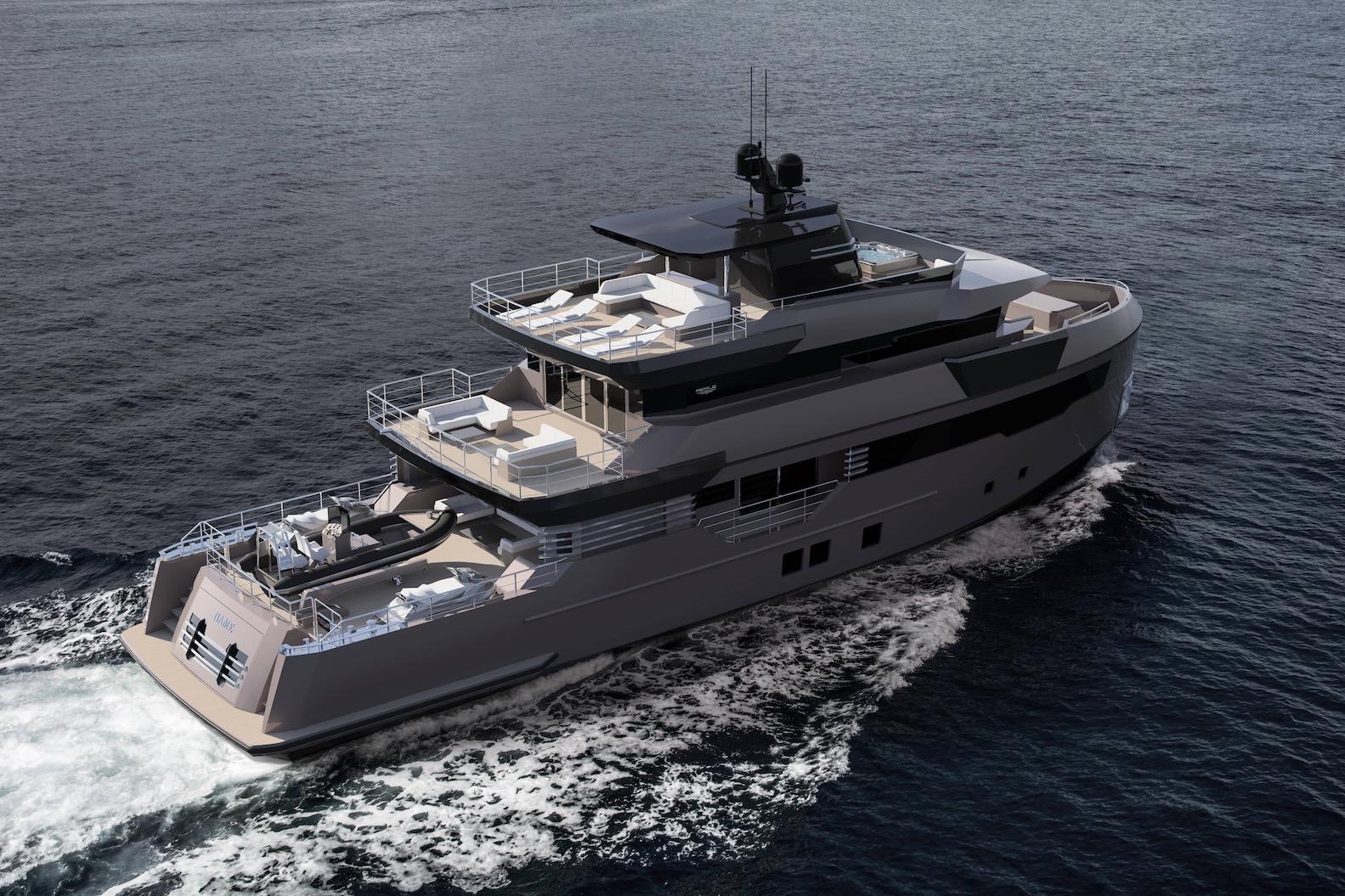 m/y pacifico 32 yacht for sale aerial view