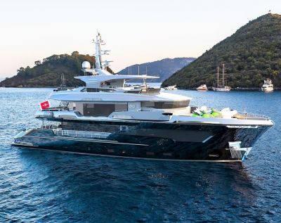 Aerial picture of M/Y INFINITY NINE yacht for charter