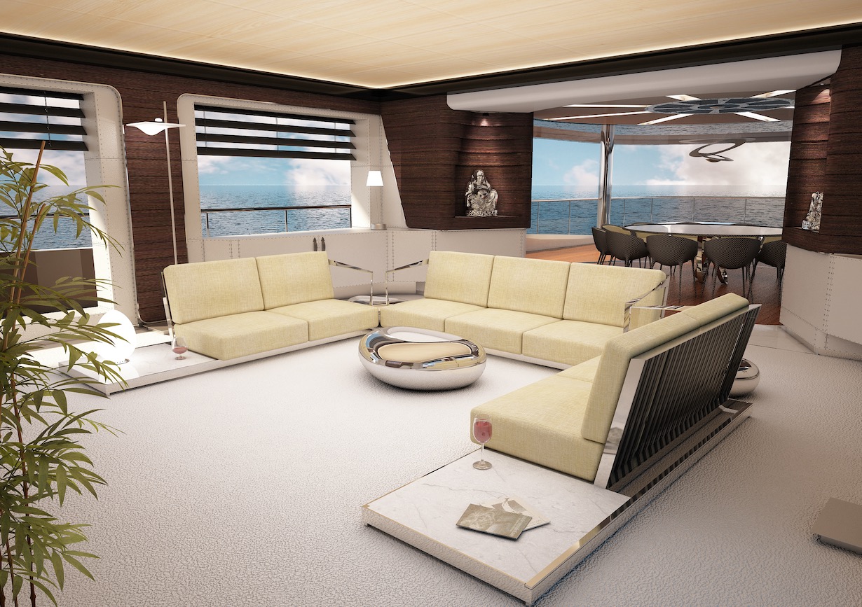Interior Rendering of M/Y Fast Cruise 22 New Build Yacht for Sale