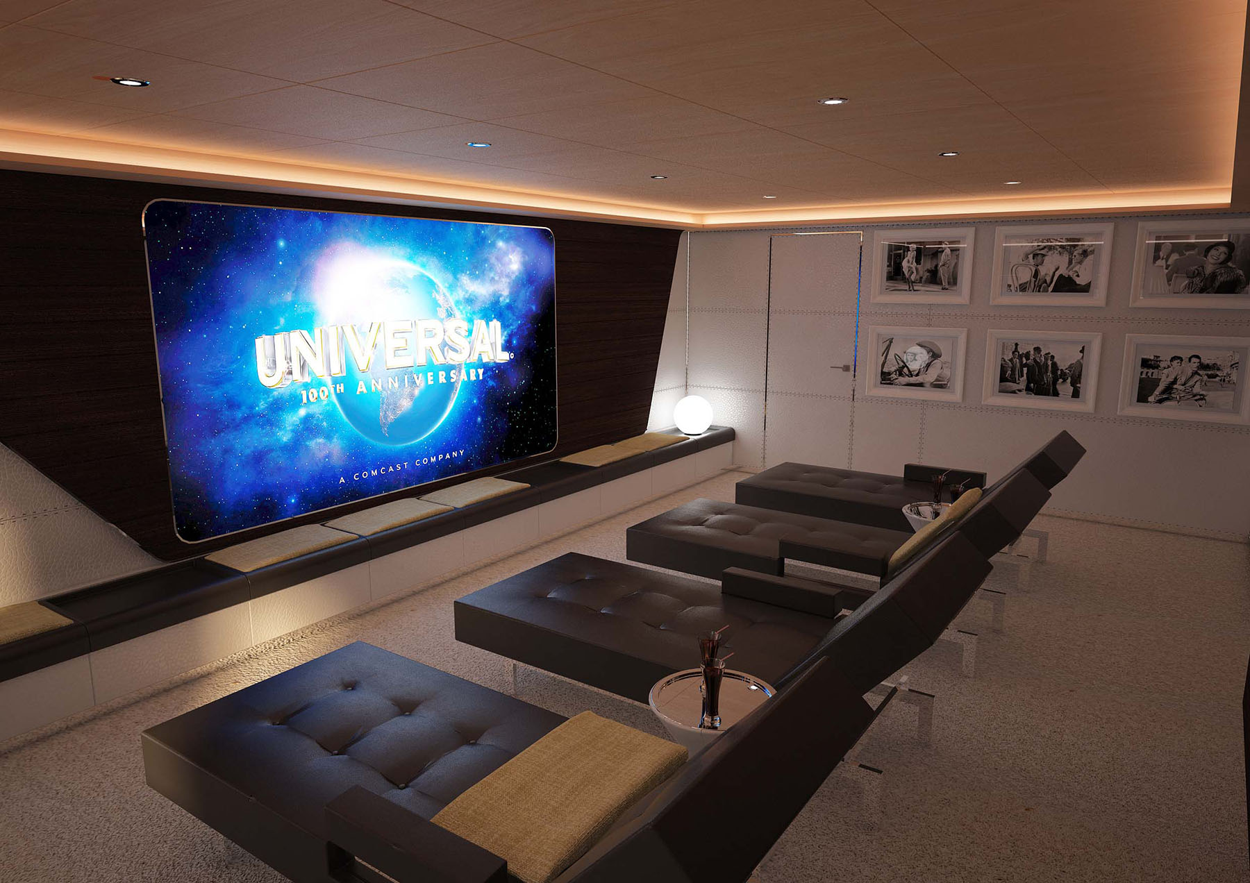 Cinema room aboard M/Y PACIFICO 35 yacht for sale