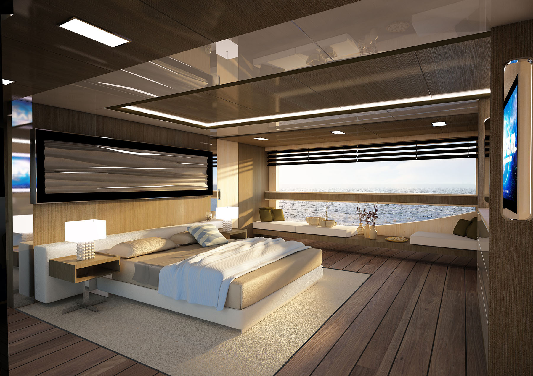 Master Cabin of M/Y OMBRA 37 Yacht for Sale