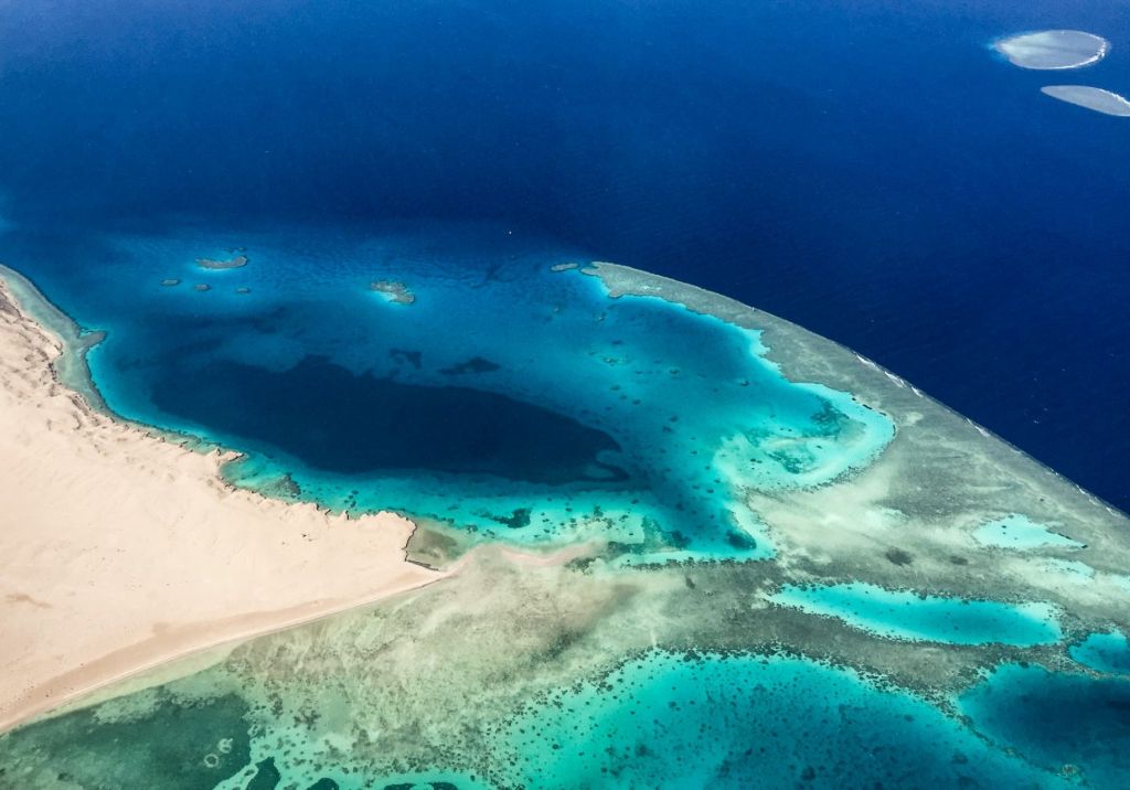 Aerial View of the Red Sea