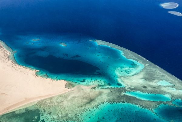 Aerial View of the Red Sea