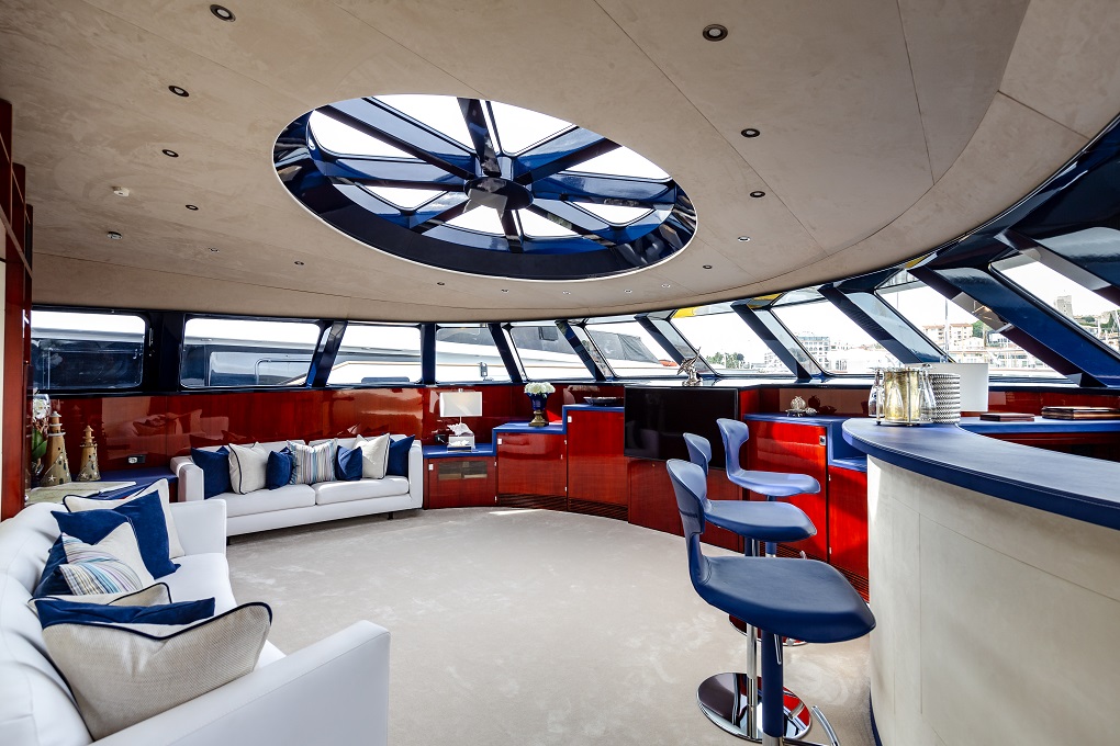 The Bridge Aboard M/Y Lucy III Yacht for Charter