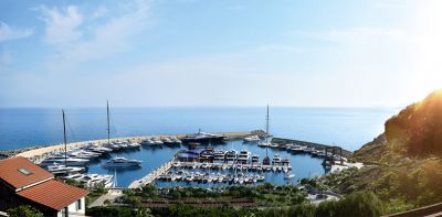 20m Berth For Sale Cala Del Forte Aerial