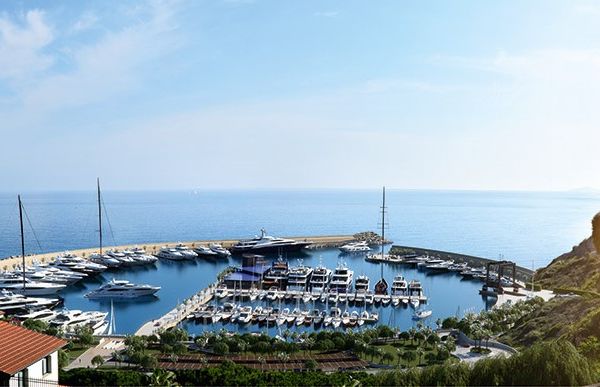 20m Berth For Sale Cala Del Forte Aerial