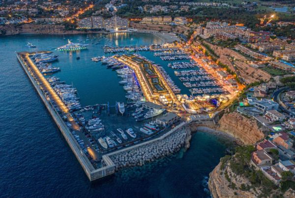 Port Adriano at sunset Yachtzoo berth for sale