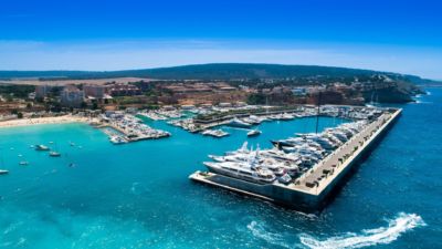 Sea view of Porto Adriano berth yacht for sales Yachtzoo