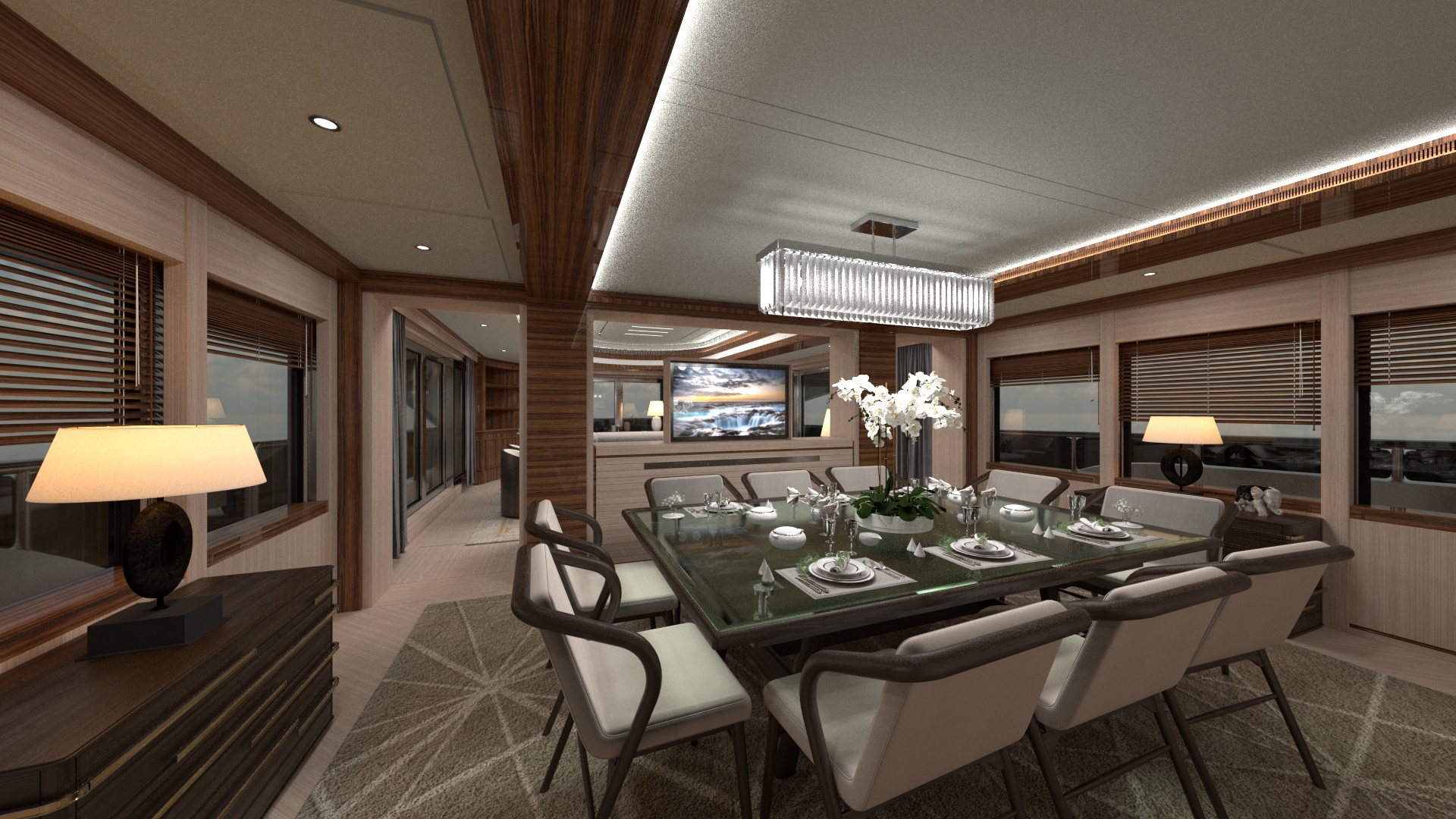 phoenix-135-new-build-yacht-for-sale-dining-yachtzoo