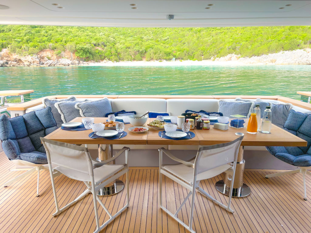 Motor Yacht INVICTUS Terrace - Sanlorenzo Yacht for Charter- YACHTZOO