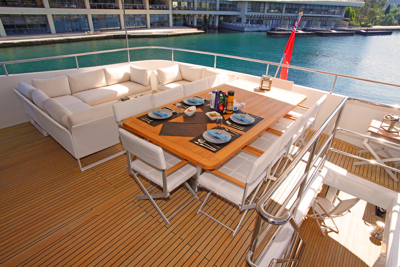 Outside living area Mr Mouse yacht for sale Yachtzoo