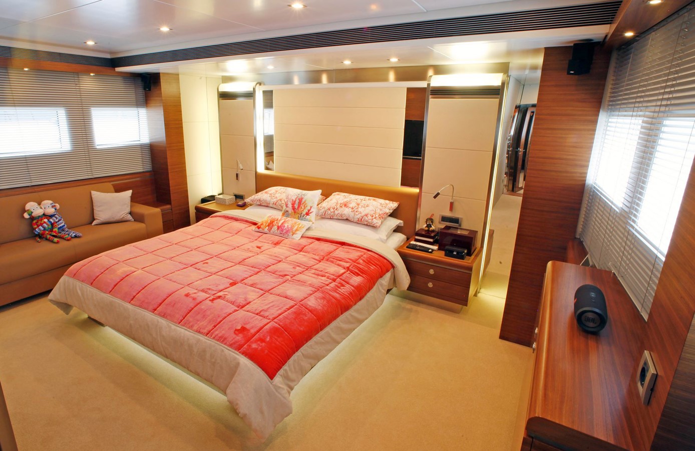 Master bedroom Mr Mouse yacht for sale Yachtzoo