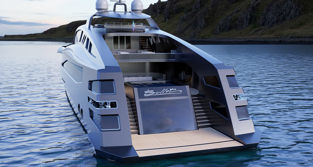 Bullet Dynaship 61m Exterior Layout Side aft deck