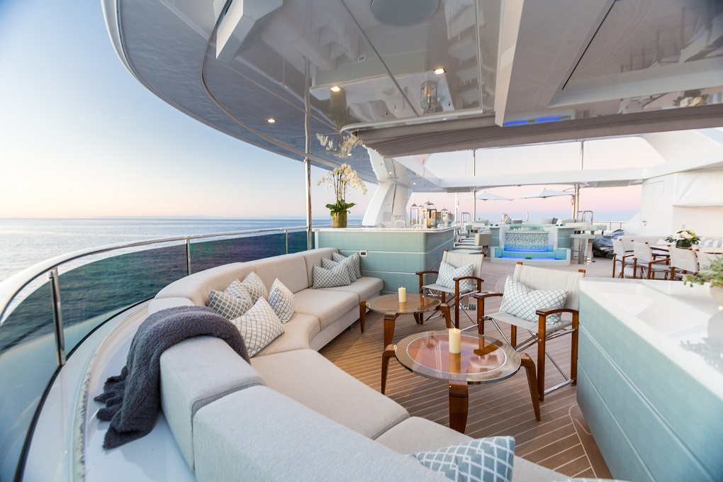 King baby iag yachts exterior lounge