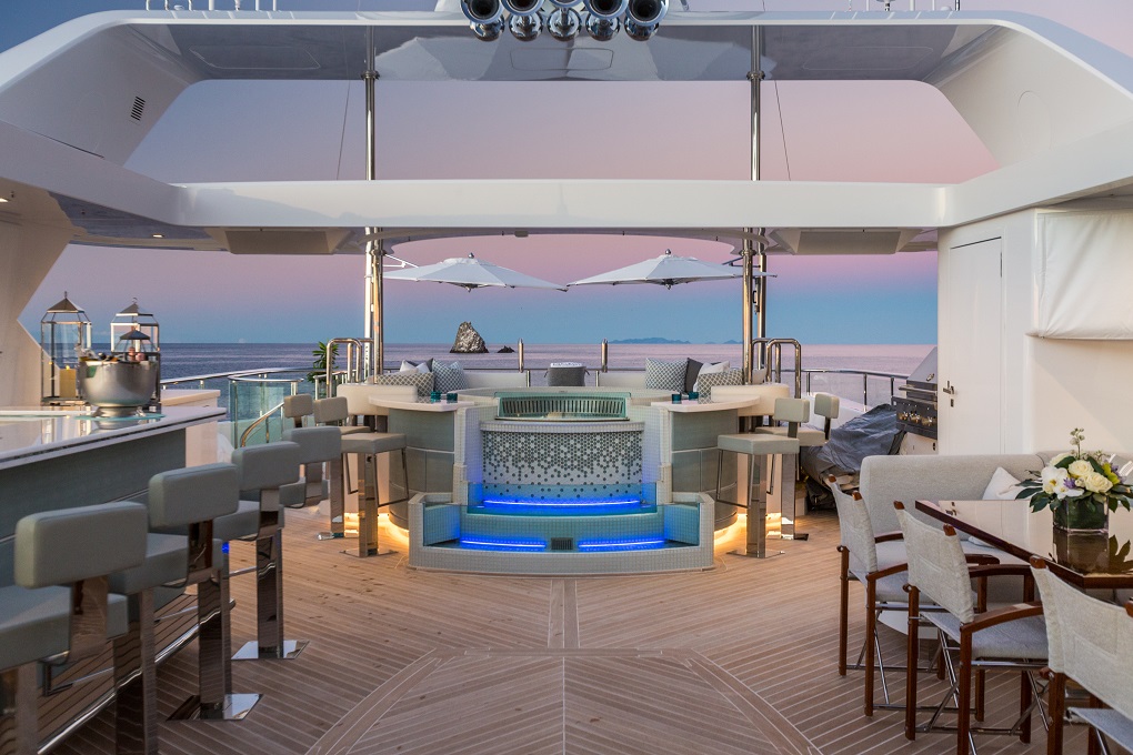 King baby iag yachts exterior lounge