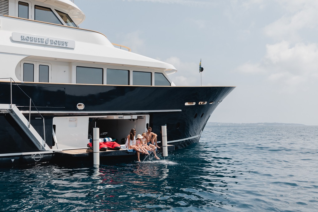 Robbie robby lynx yachts exterior side lifestyle