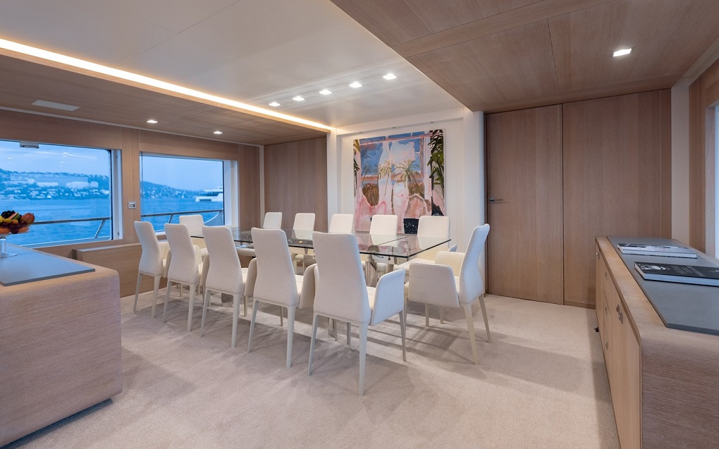 Robbie robby lynx yachts interior dining