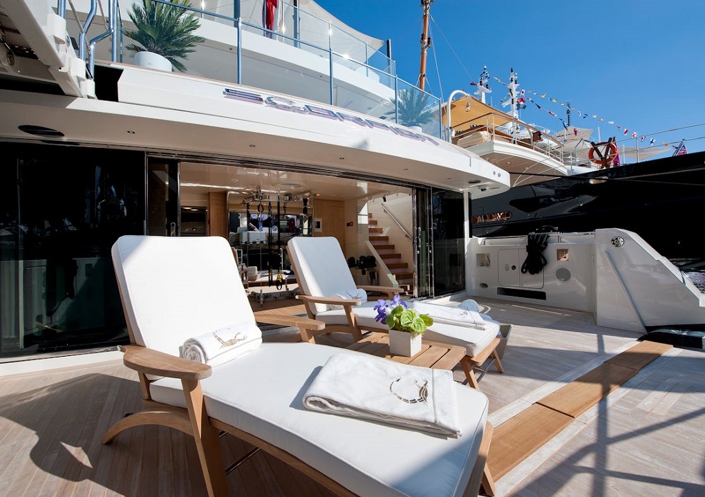 Scorpio Sanlorenzo exterior sun deck