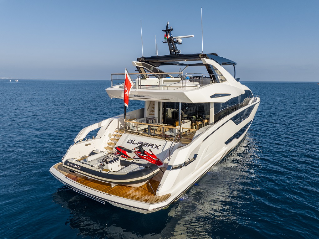 Yacht Glasax 27m Ocean 90 Sunseeker Exterior Layout
