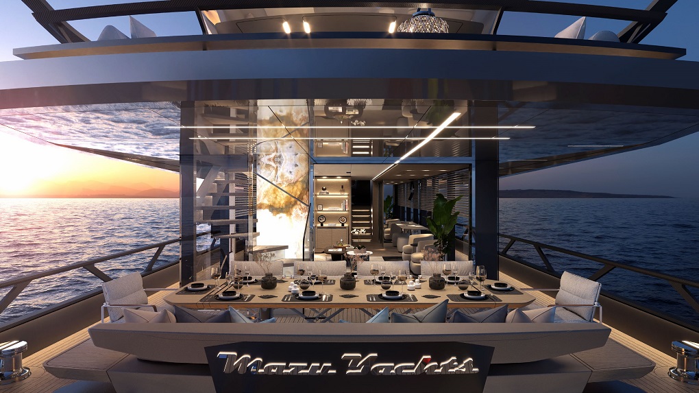 MAZU 92DS 28.45 metre Mazu Yachts Exterior Dining