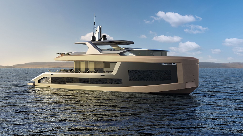 MAZU 92DS 28.45 metre Mazu Yachts Exterior Layout side