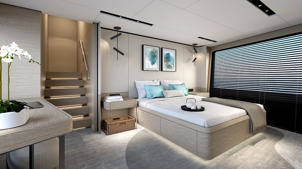 MAZU 92DS 28.45 metre Mazu Yachts Interior Master Bedroom