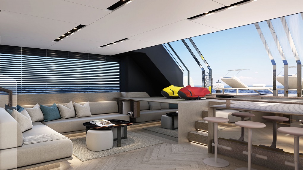 MAZU 92DS 28.45 metre Mazu Yachts interior lounge