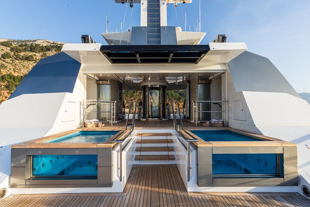 Viareggio Super Yachts Exterior Aft Deck Swimming Pool
