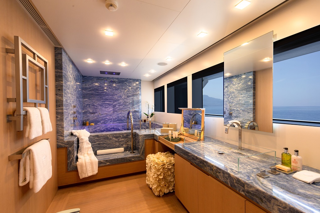 Stella-Maris-72-metre Viareggio Super Yachts Interior Master Stateroom Bathroom