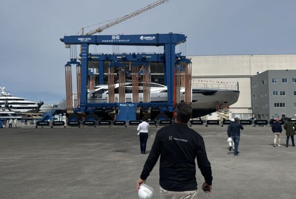 Pershing Hull number launch in Ancona Italy Sold by Yachtzoo